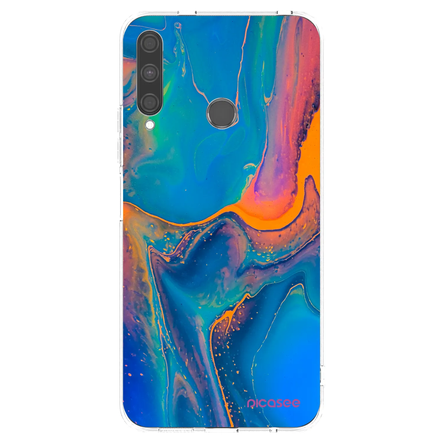 Picasee husă transparentă din silicon pentru Huawei P40 Lite E - Rainbow