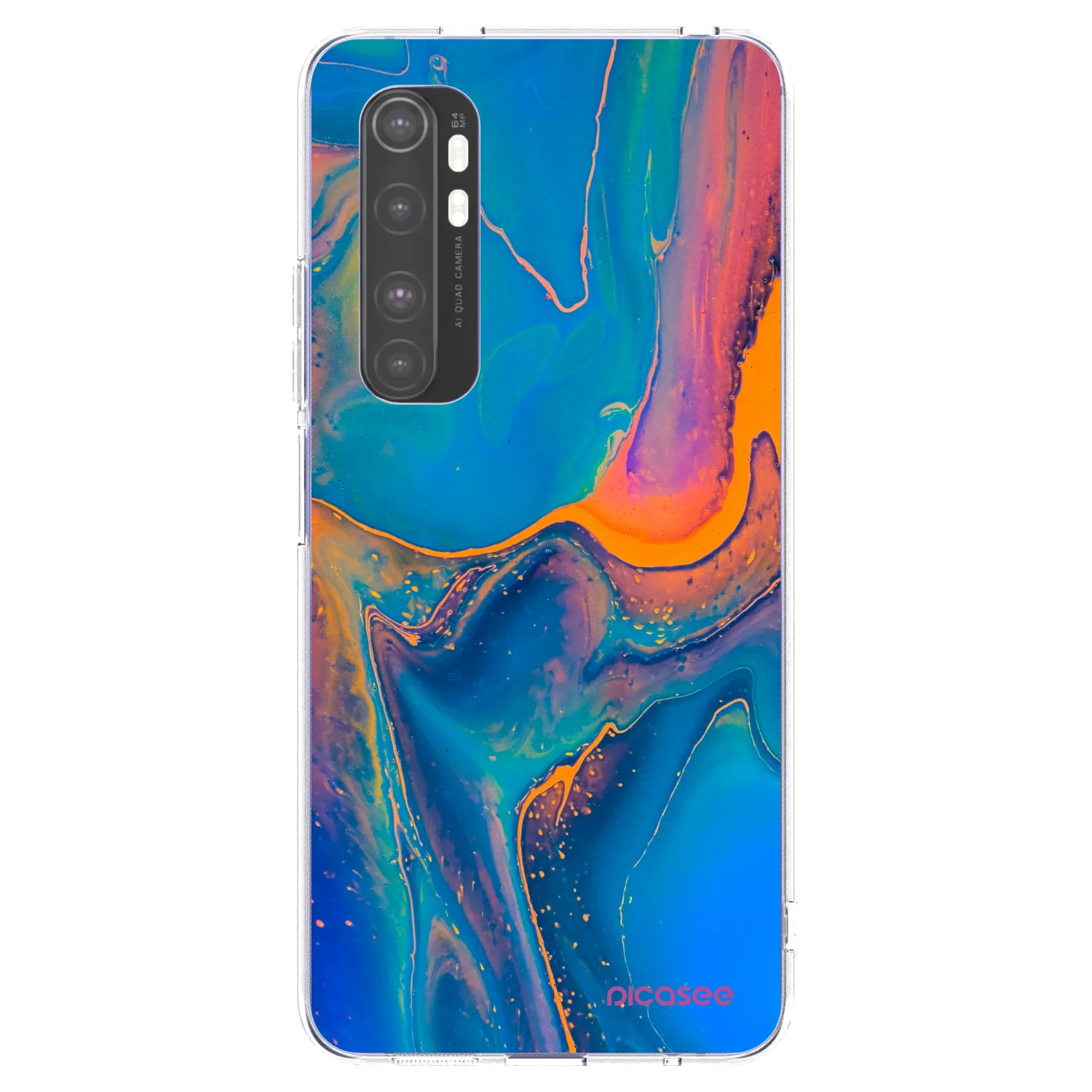 Picasee husă transparentă din silicon pentru Xiaomi Mi Note 10 Lite - Rainbow