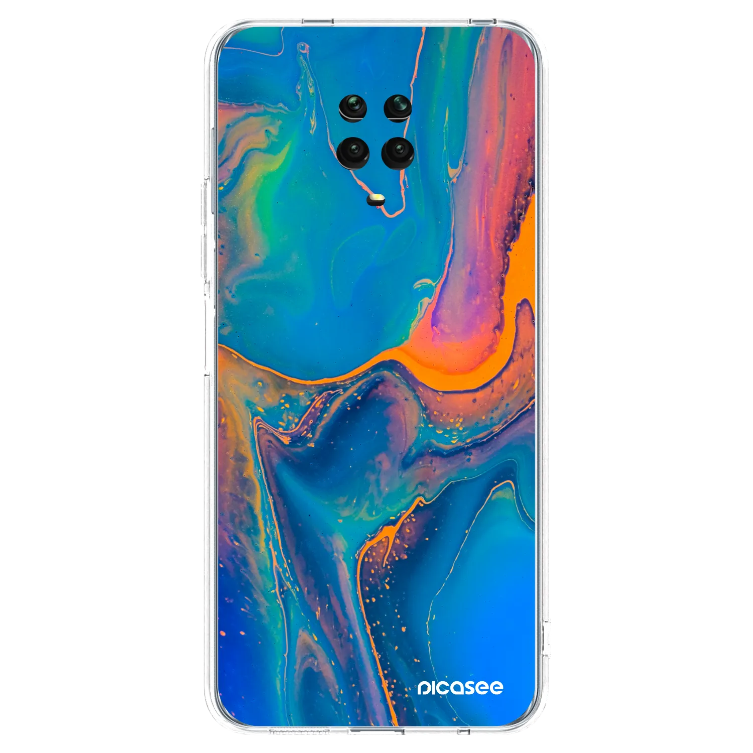Picasee husă transparentă din silicon pentru Xiaomi Redmi Note 9S - Rainbow
