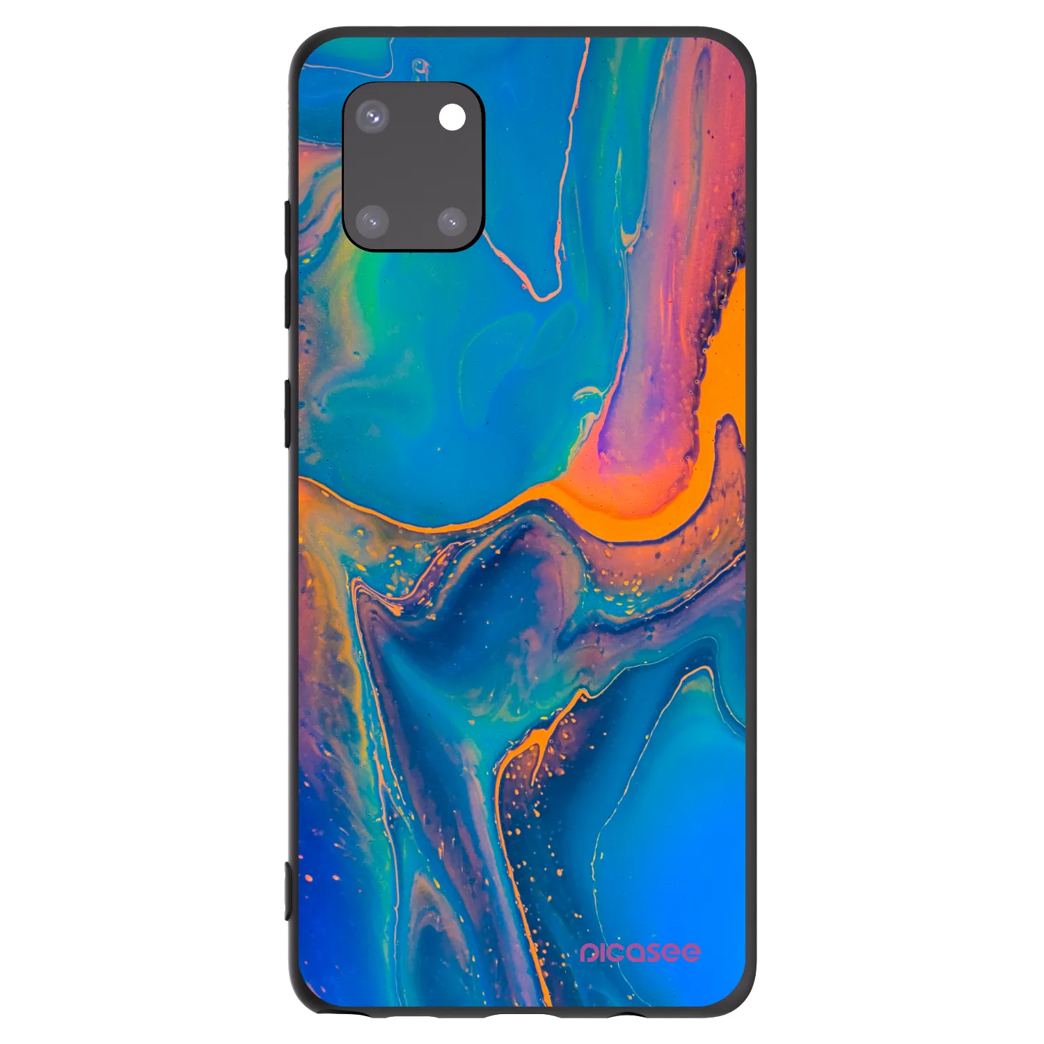 Picasee husă neagră din silicon pentru Samsung Galaxy Note 10 Lite N770F - Rainbow