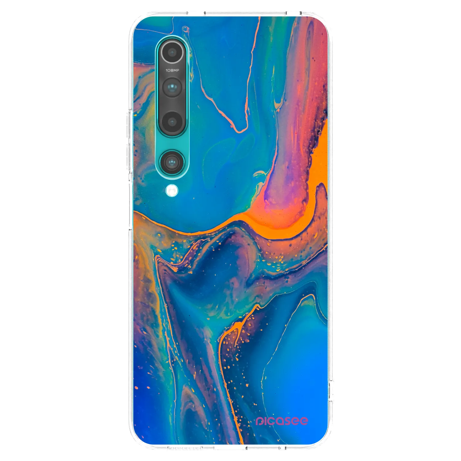 Picasee husă transparentă din silicon pentru Xiaomi Mi 10 - Rainbow