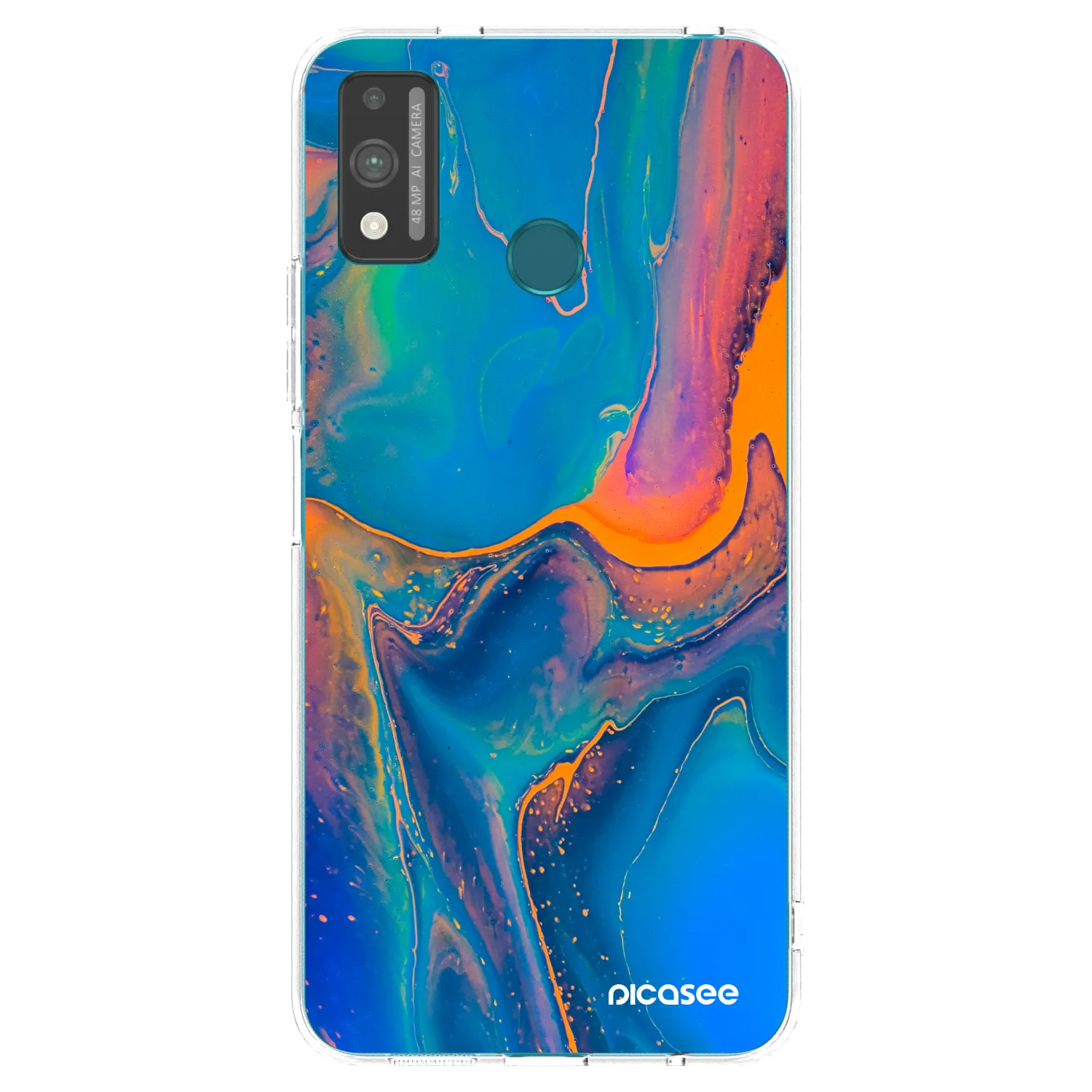 Picasee husă transparentă din silicon pentru Honor 9X Lite - Rainbow