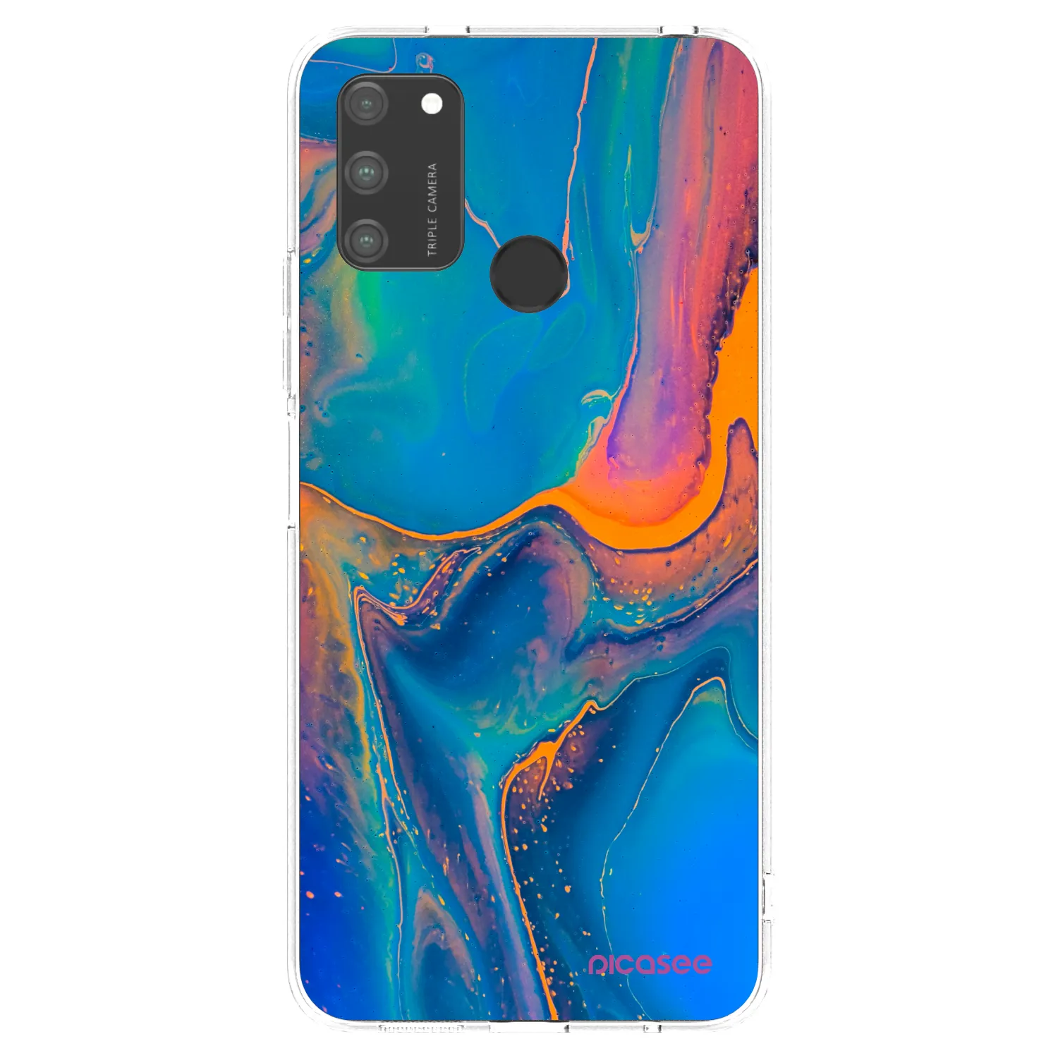 Picasee husă transparentă din silicon pentru Honor 9A - Rainbow