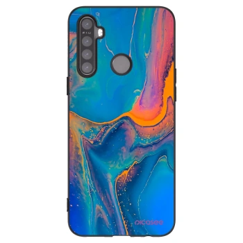 Picasee husă neagră din silicon pentru Realme 5 - Rainbow