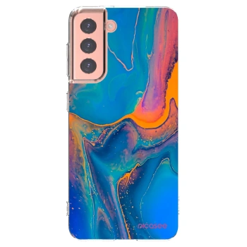 Picasee husă transparentă din silicon pentru Samsung Galaxy S21 5G G991B - Rainbow