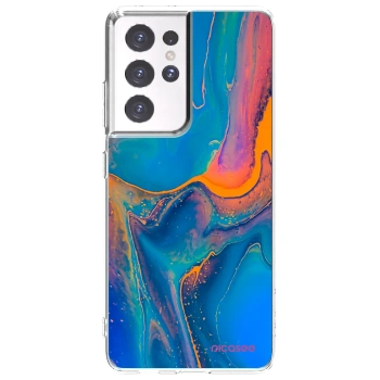 Picasee husă transparentă din silicon pentru Samsung Galaxy S21 Ultra 5G G998B - Rainbow