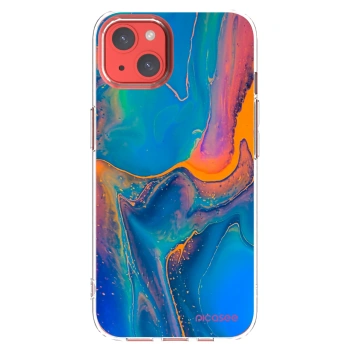 Picasee husă transparentă din silicon pentru Apple iPhone 13 - Rainbow