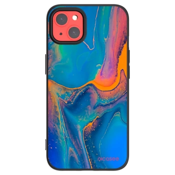 Picasee husă neagră din silicon pentru Apple iPhone 13 - Rainbow
