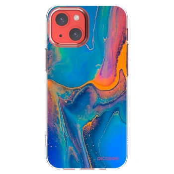 Picasee husă transparentă din silicon pentru Apple iPhone 13 mini - Rainbow