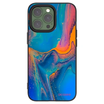 Picasee husă neagră din silicon pentru Apple iPhone 13 Pro - Rainbow