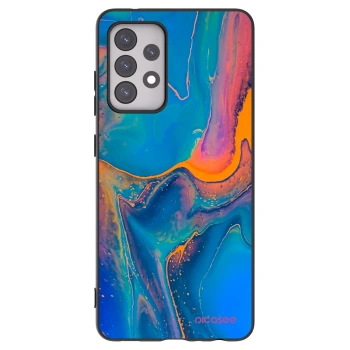 Picasee husă neagră din silicon pentru Samsung Galaxy A52s 5G A528B - Rainbow
