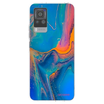 Picasee husă transparentă din silicon pentru Vivo X60 Pro 5G - Rainbow