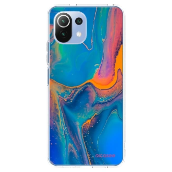 Picasee husă transparentă din silicon pentru Xiaomi 11 Lite 5G NE - Rainbow