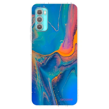 Picasee husă transparentă din silicon pentru Motorola Moto G60 - Rainbow
