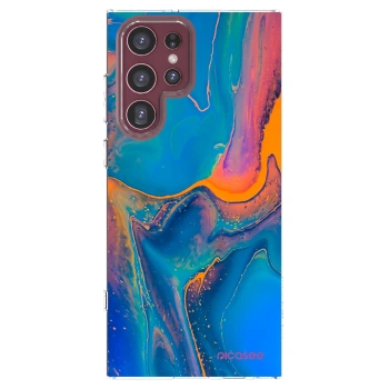 Picasee husă transparentă din silicon pentru Samsung Galaxy S22 Ultra 5G - Rainbow