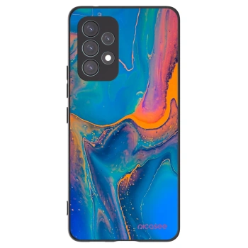 Picasee husă neagră din silicon pentru Samsung Galaxy A53 5G A536 - Rainbow