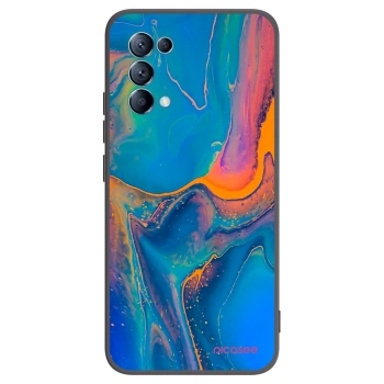 Picasee husă neagră din silicon pentru OPPO Reno 5 5G - Rainbow