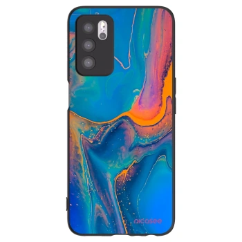 Picasee husă neagră din silicon pentru OPPO A16s - Rainbow
