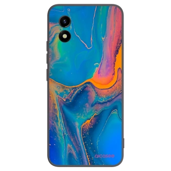 Picasee husă neagră din silicon pentru Vivo Y01 - Rainbow