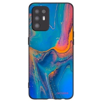 Picasee husă neagră din silicon pentru OPPO A94 5G - Rainbow