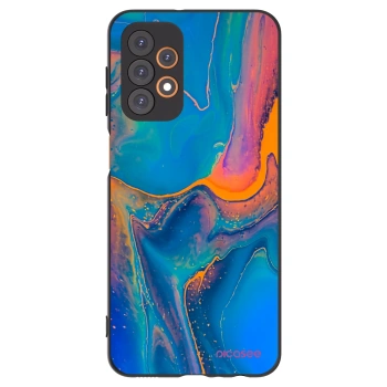Picasee husă neagră din silicon pentru Samsung Galaxy A23 A235F 4G - Rainbow