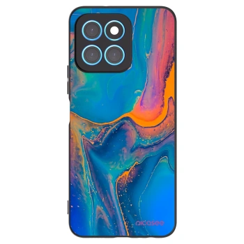 Picasee husă neagră din silicon pentru Honor X8 5G - Rainbow