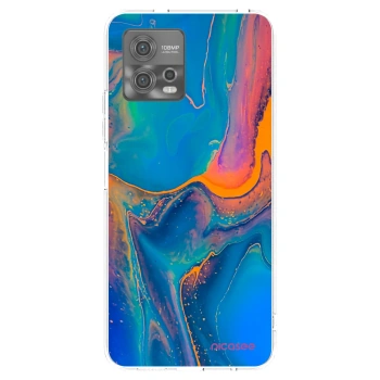 Picasee husă transparentă din silicon pentru Motorola Moto G72 - Rainbow