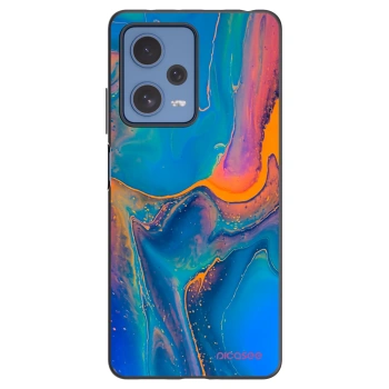 Picasee husă neagră din silicon pentru Xiaomi Redmi Note 12 Pro 5G - Rainbow