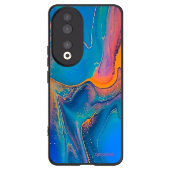 Picasee husă neagră din silicon pentru Honor 90 5G - Rainbow