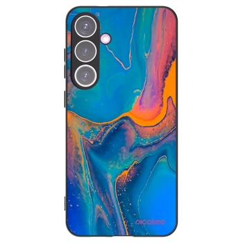Picasee husă neagră din silicon pentru Samsung Galaxy S24+ S926B 5G - Rainbow