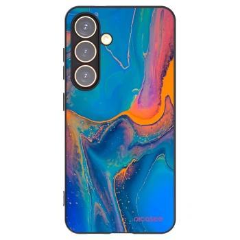 Picasee husă neagră din silicon pentru Samsung Galaxy S24 S921B 5G - Rainbow