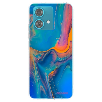 Picasee husă transparentă din silicon pentru Motorola Edge 40 Neo - Rainbow