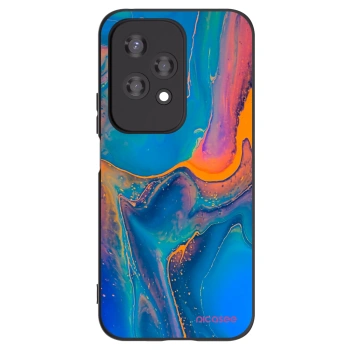 Picasee husă neagră din silicon pentru Honor 200 Lite - Rainbow
