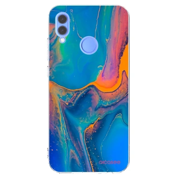 Picasee husă transparentă din silicon pentru Huawei P Smart 2019 - Rainbow