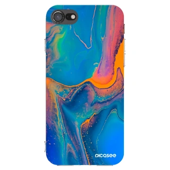 Picasee husă transparentă din silicon pentru Apple iPhone 7 - Rainbow