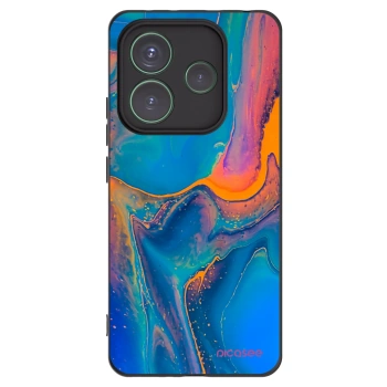 Picasee husă neagră din silicon pentru Xiaomi Redmi Note 14 5G - Rainbow