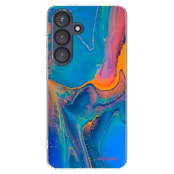 Picasee husă transparentă din silicon pentru Samsung Galaxy S25 5G - Rainbow