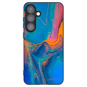 Picasee husă neagră din silicon pentru Samsung Galaxy S25+ 5G - Rainbow