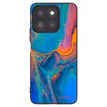 Picasee husă neagră din silicon pentru Honor X8c - Rainbow