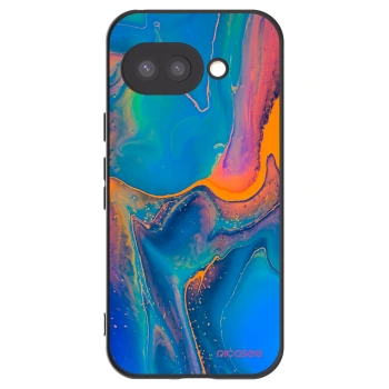 Picasee husă neagră din silicon pentru Google Pixel 9a - Rainbow