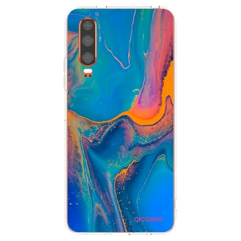 Picasee husă transparentă din silicon pentru Huawei P30 - Rainbow