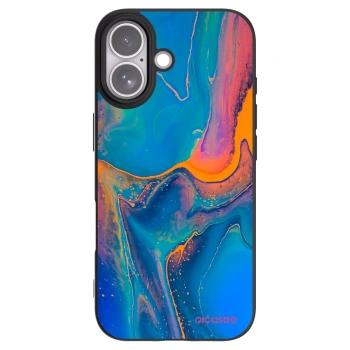 Picasee husă neagră din silicon pentru Apple iPhone 17 - Rainbow