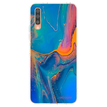Picasee husă transparentă din silicon pentru Samsung Galaxy A70 A705F - Rainbow