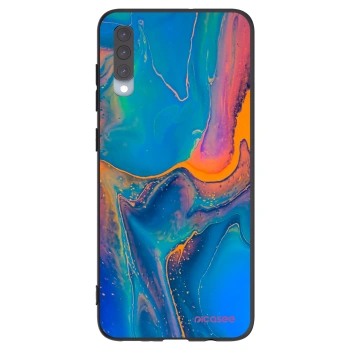 Picasee husă neagră din silicon pentru Samsung Galaxy A70 A705F - Rainbow