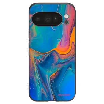 Picasee husă neagră din silicon pentru Google Pixel 10 Pro - Rainbow