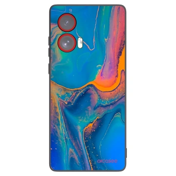 Picasee husă neagră din silicon pentru Motorola Edge 50 Fusion - Rainbow
