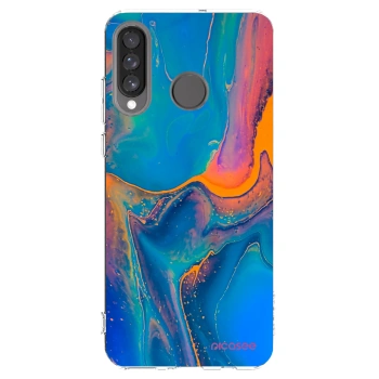 Picasee husă transparentă din silicon pentru Huawei P30 Lite - Rainbow