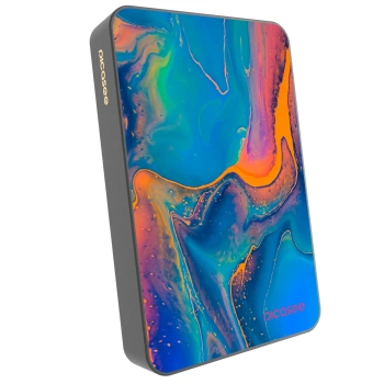 Picasee Powerbank cu MagSafe 10 000 mAh Gri - Rainbow