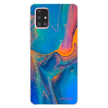 Picasee husă transparentă din silicon pentru Samsung Galaxy A71 A715F - Rainbow