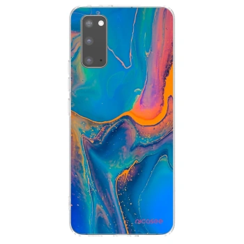 Picasee husă transparentă din silicon pentru Samsung Galaxy S20 G980F - Rainbow